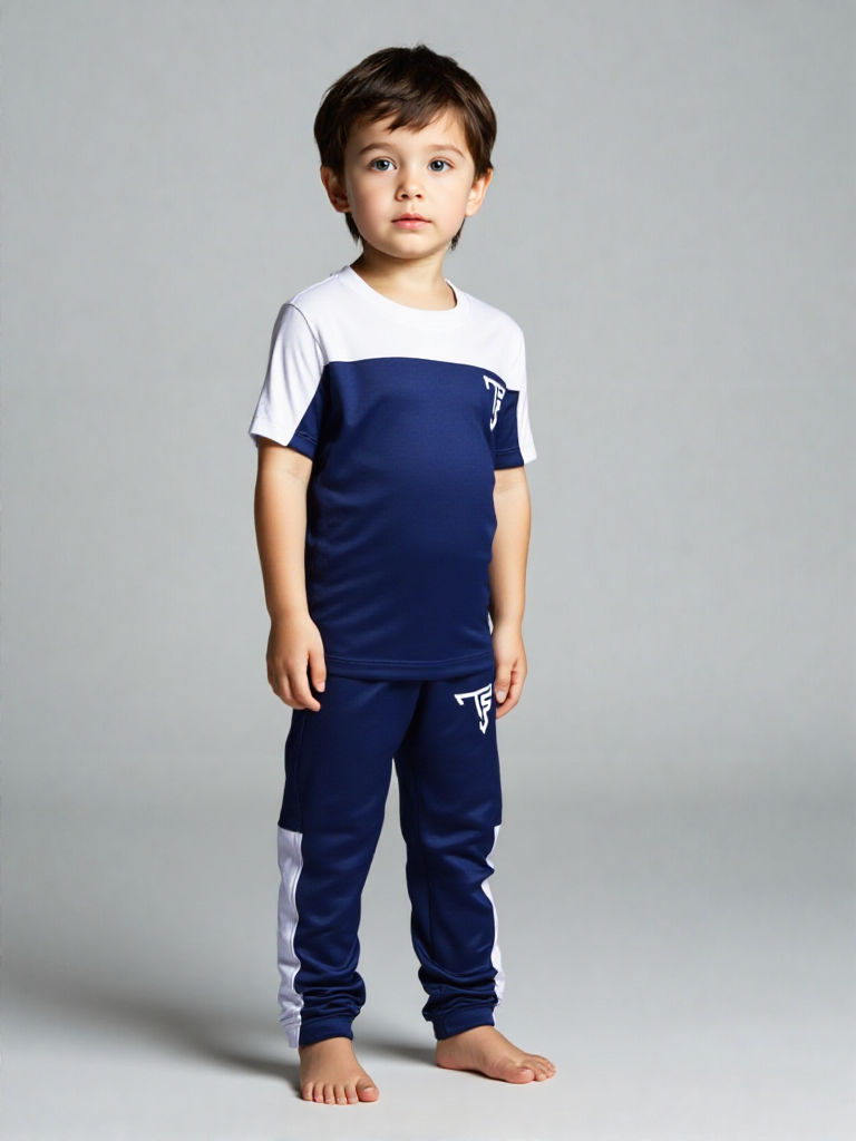 blue and white track suit blue and white track suit