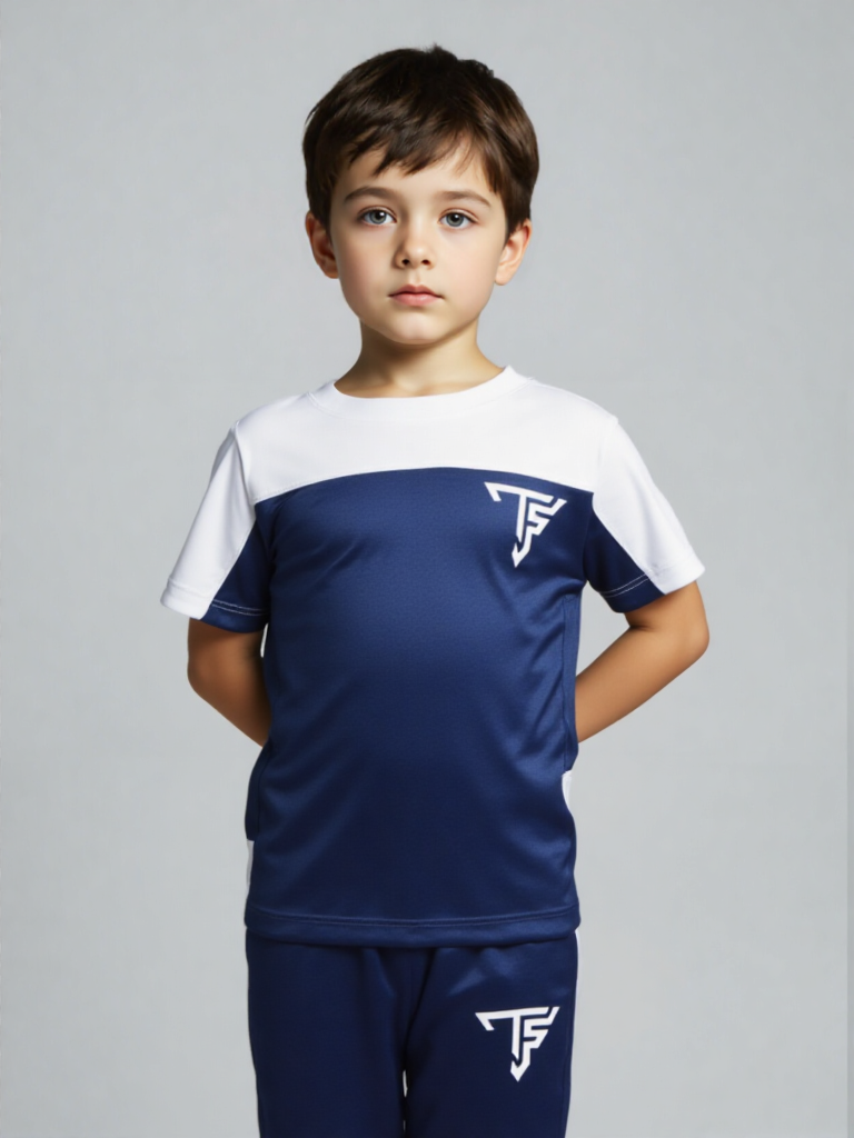 blue and white track suit blue and white track suit