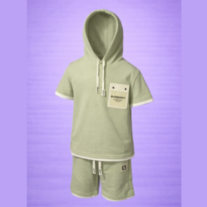 sage green & skin co ord shorts set