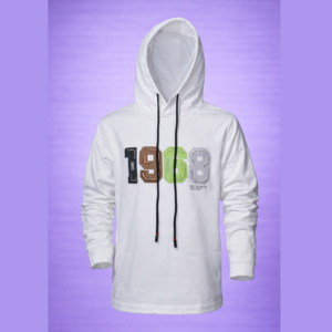white hodded t shirt (imported)