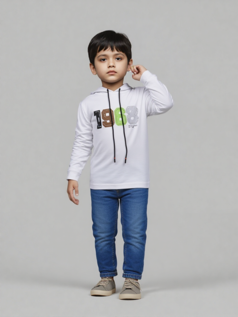 white hodded t shirt (imported) white hodded t shirt (imported)
