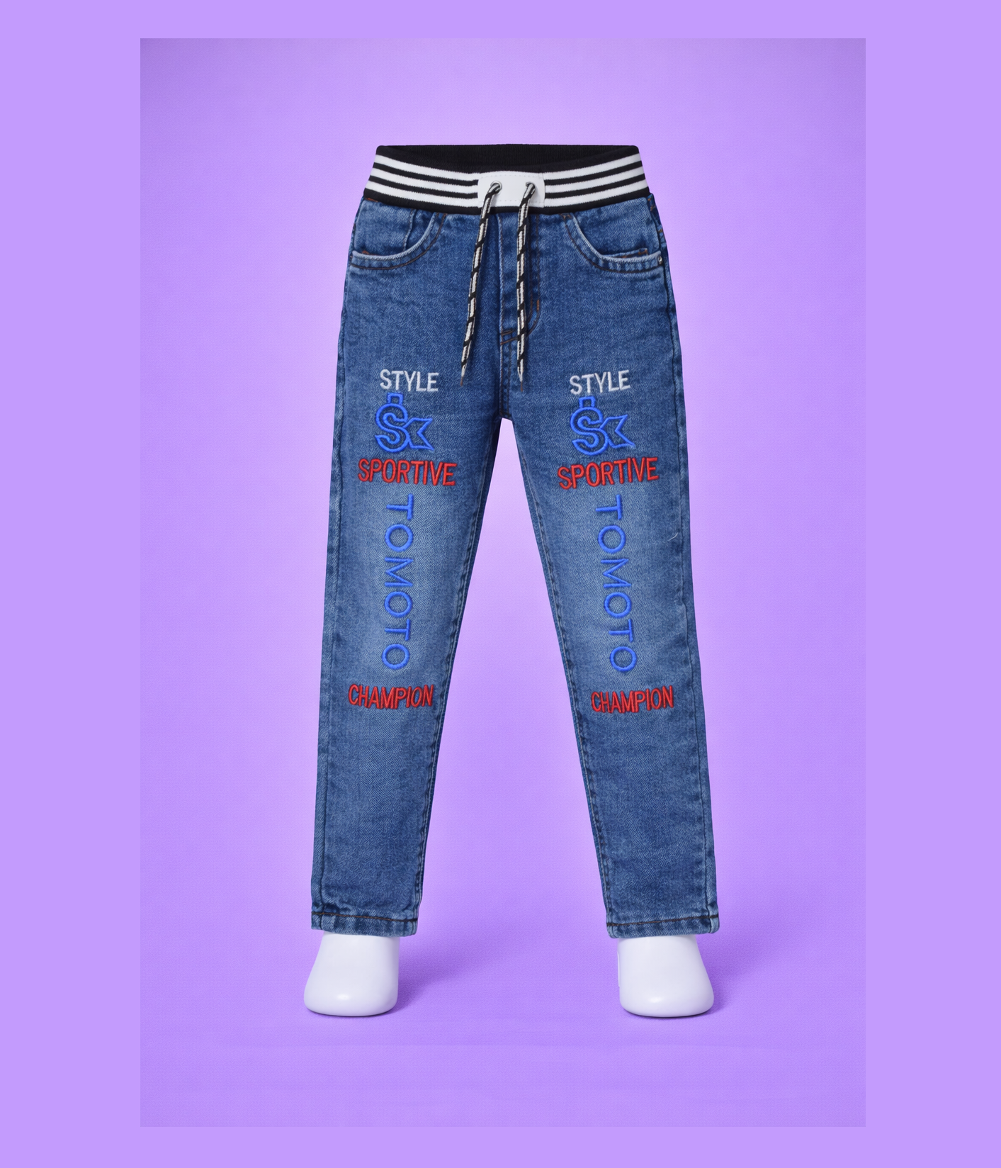 denim blue jeans (tomato) denim blue jeans (tomato)