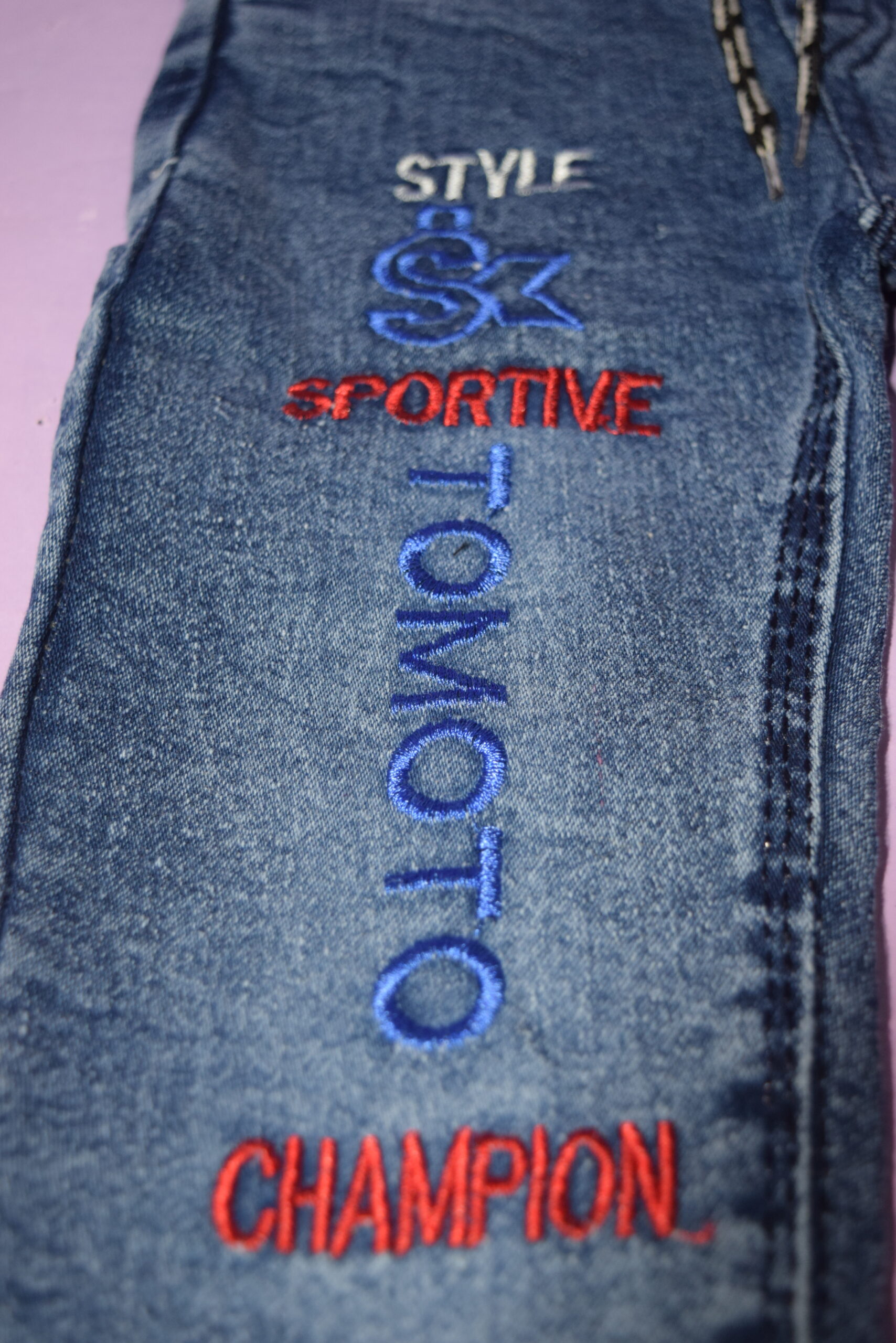 denim blue jeans (tomato) denim blue jeans (tomato)