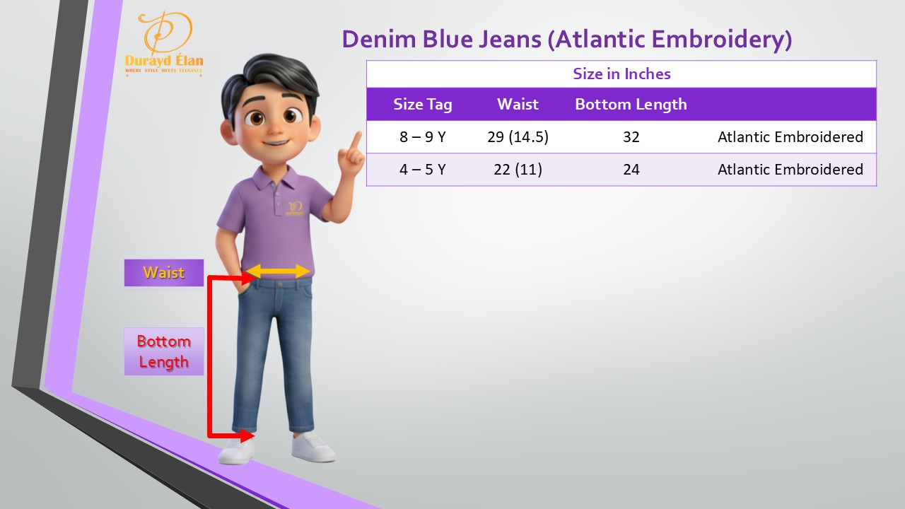 denim blue jeans (atlantic embroidery) denim blue jeans (atlantic embroidery)